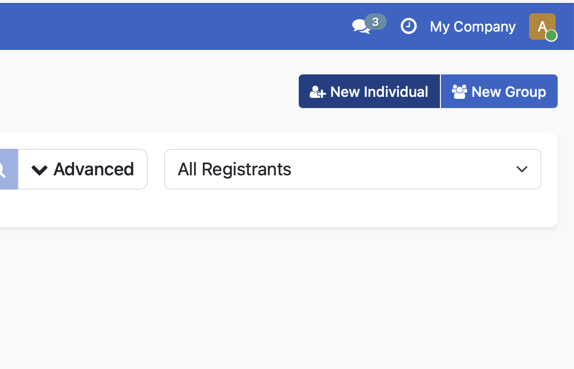 Screenshot: Click New Individual button