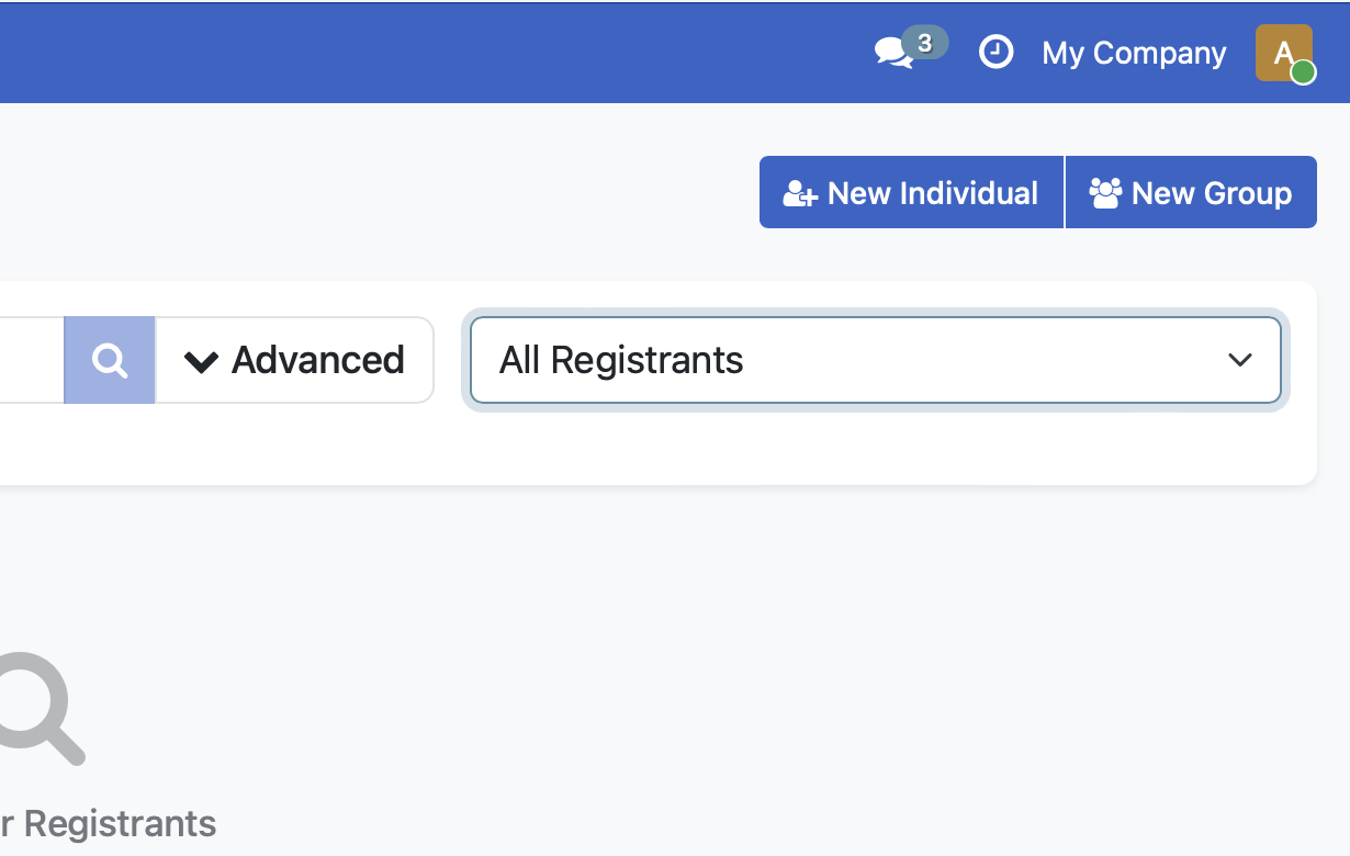 Screenshot: Click New Group button
