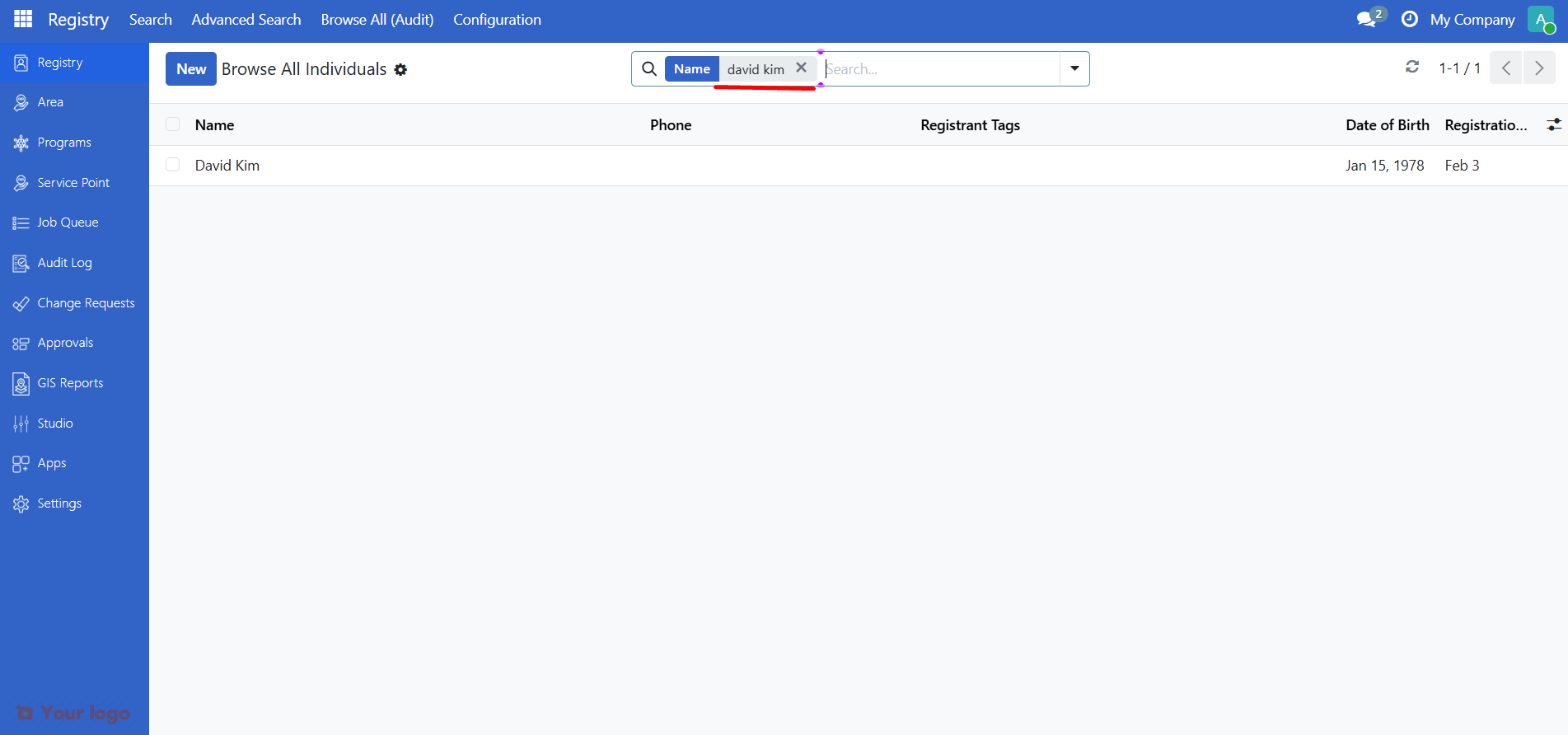Export specific records