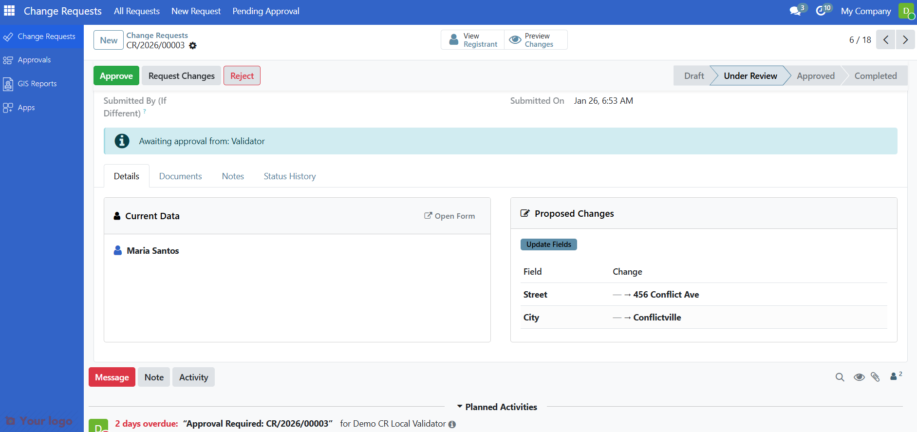 Side-by-side comparison