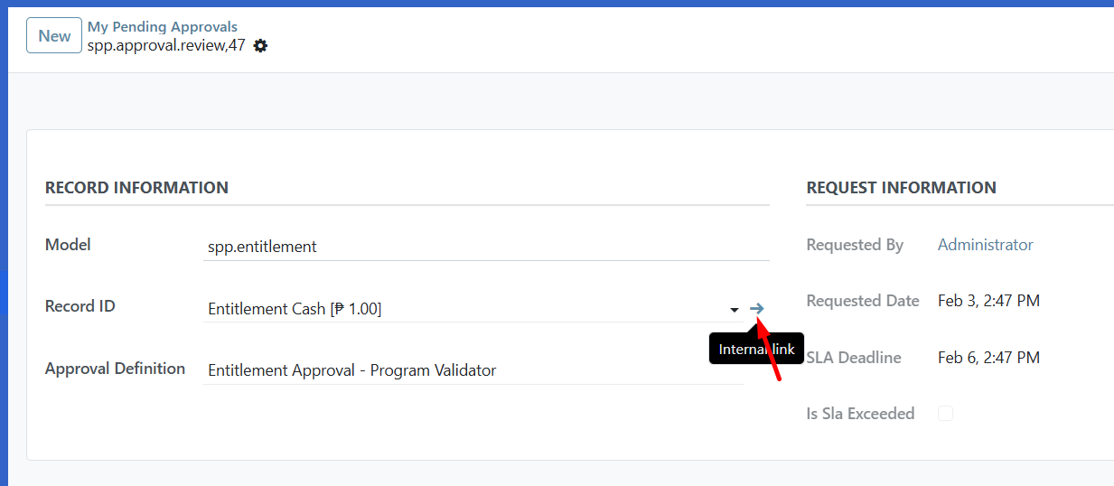 Link to original record