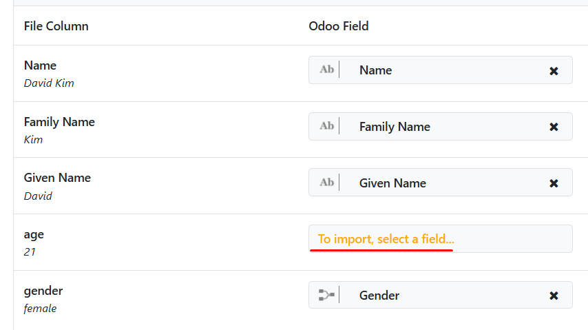 Unrecognized column error