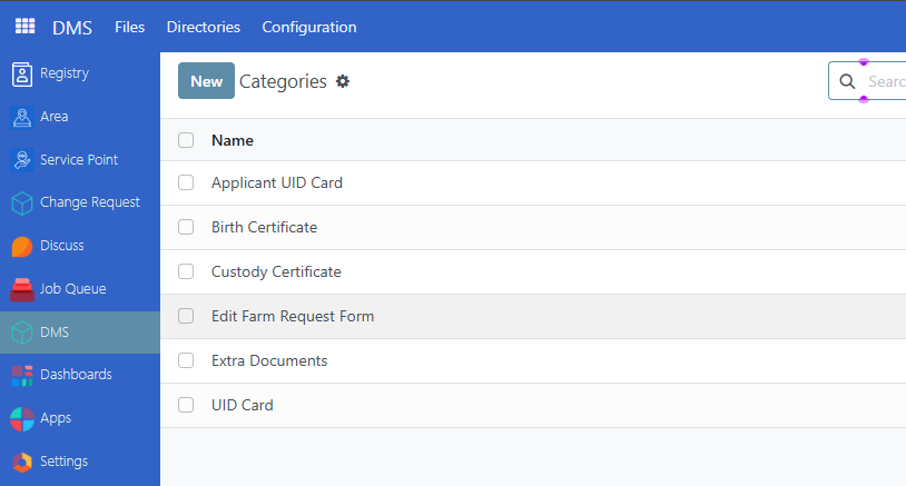 Dms configure id types