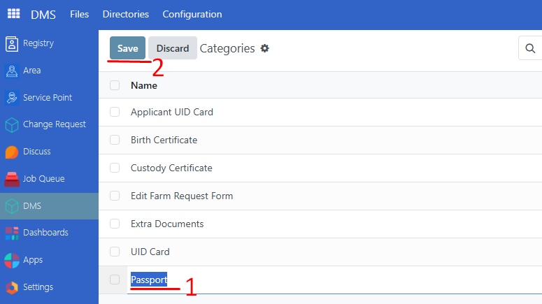 Dms modify document type