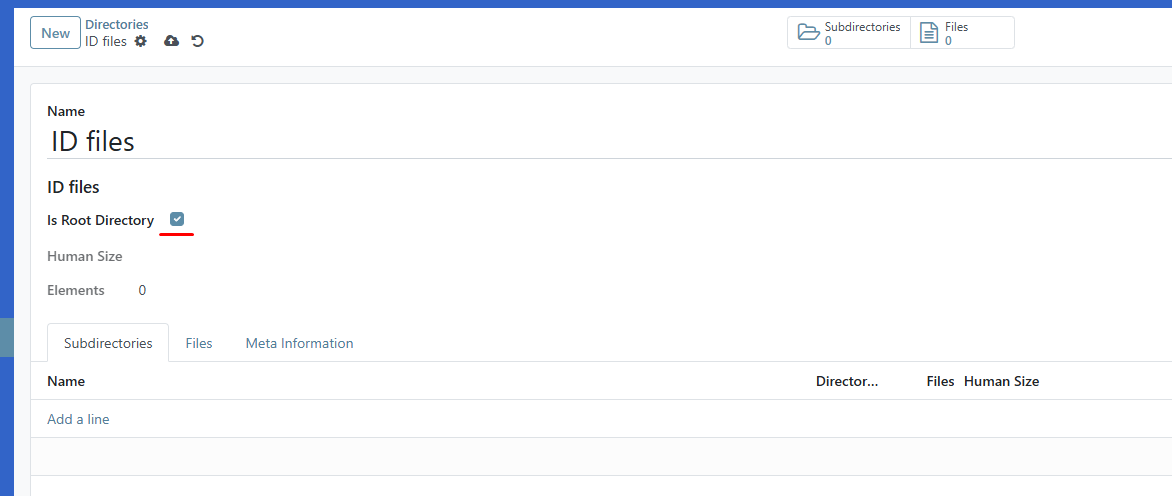 Dms set root directory