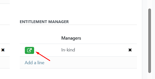Entitlement manager green icon