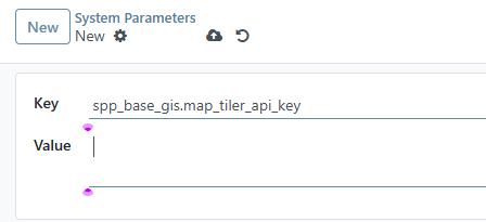 Setup farmer registry maptiler key