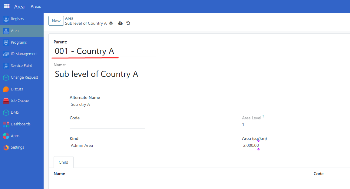 Geotargeting define sub area