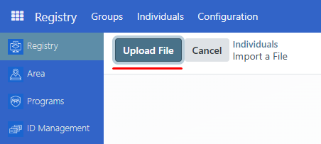 Import export upload file