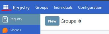 Register new individual menu icon