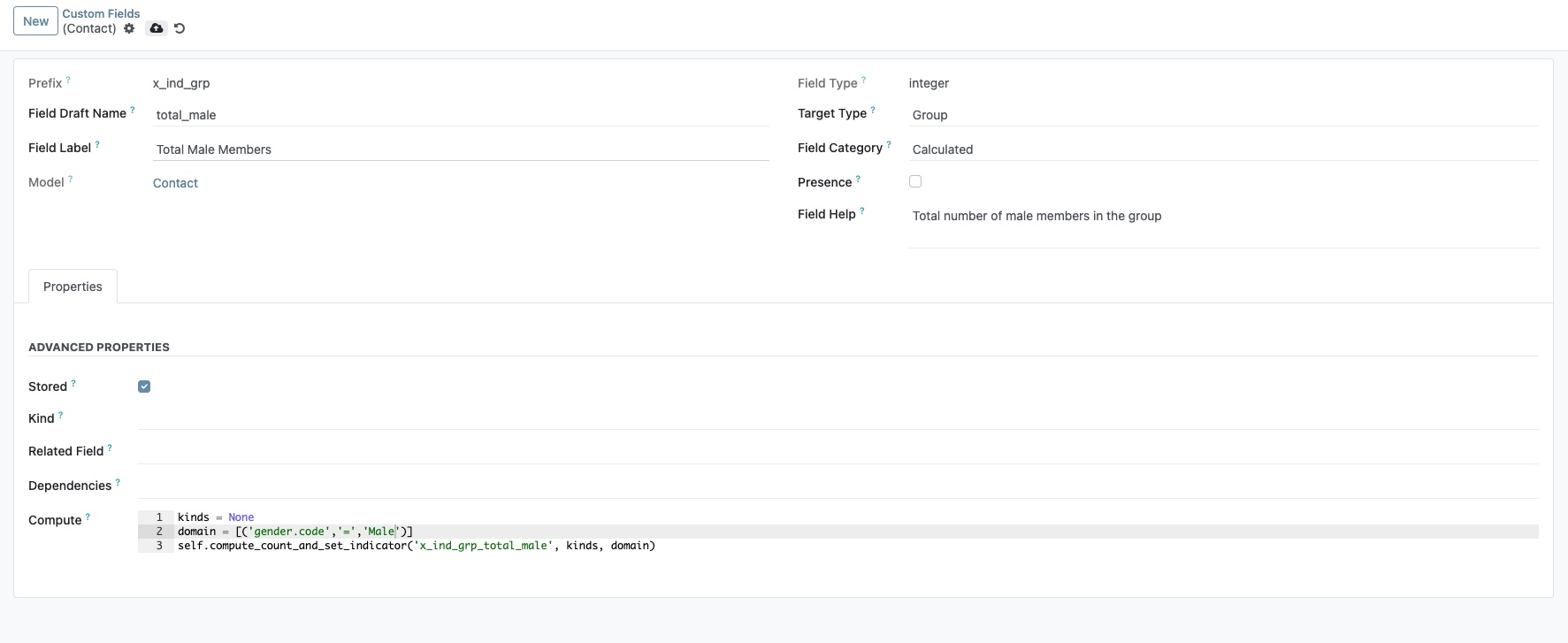 Step04 specify compute field code