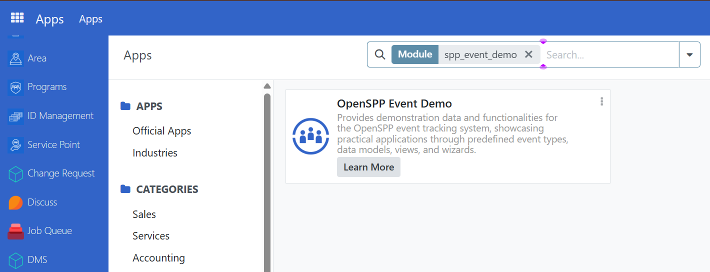 Using event data verify event data module